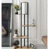 ABERTO DESIGN Stehleuchten<Standleuchte in Hellbraun/ Schwarz - (B)65 x (H)150 x (T)35 cm