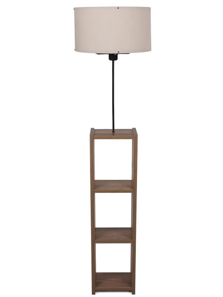 ABERTO DESIGN Stehleuchten<Standleuchte in Hellbraun/ Beige - (H)150 x Ø 38 cm