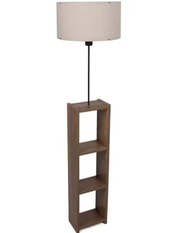ABERTO DESIGN Stehleuchten<Standleuchte in Hellbraun/ Beige - (H)150 x Ø 38 cm