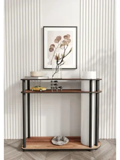 Opviq Stehleuchten<Standleuchte in Hellbraun/ Schwarz - (H)80 cm