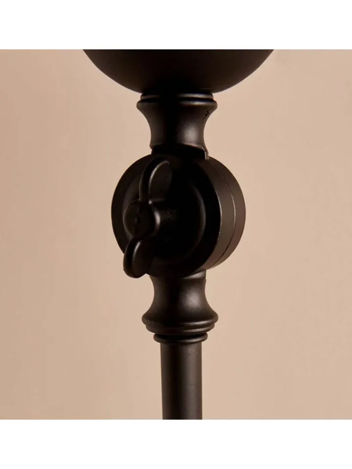 Opviq Stehleuchten<Standleuchte in Hellgrau/ Schwarz - (H)145 cm