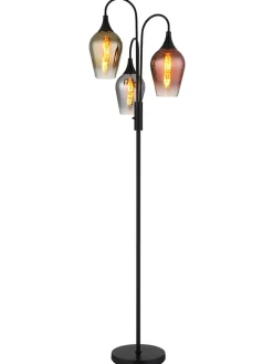 Globo lighting Stehleuchten<Standleuchte ''Lavus'' in Schwarz - (H)165 x Ø 43 cm