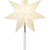 STAR Trading Lichterketten & Dekobeleuchtung<Standleuchte "Stern" in Weiß - (B)34 x (H)52 cm