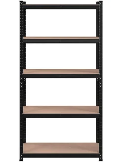 Songmics Regale & Schränke<Standregal in Beige/ Schwarz - (B)90 x (H)180 x (T)40 cm