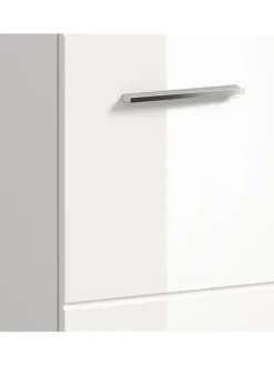 xonox.home Badezimmermöbel|Badmöbel<Standschrank in Weiß/Weiß Hochglanz - (B) 30 x (H) 80 x (T) 30