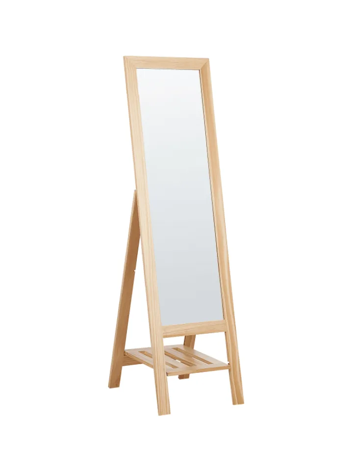 Beliani Spiegel<Standspiegel LUISANT in Braun - (W) 40 x (H) 145 x (L) 52 cm