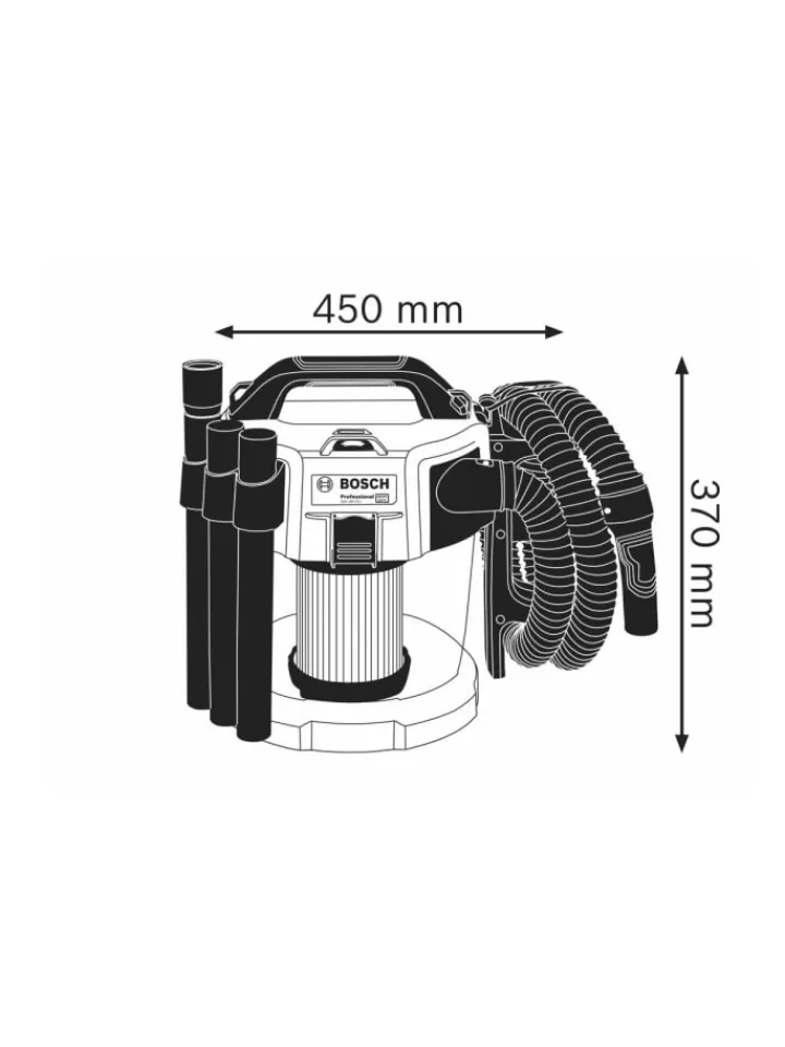 Bosch Staubsauger<Staubsauger Professional GAS 18V-10 L in Schwarz