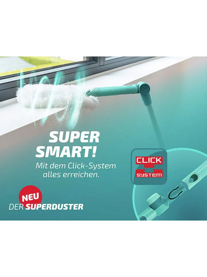 Leifheit Weitere Haushaltshelfer<Staubwedel "Superduster" in Türkis/ Weiß