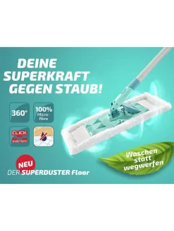 Leifheit Weitere Haushaltshelfer<Staubwischer "Superduster Floor" in Türkis - (H)148 cm