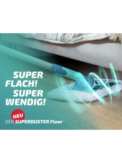 Leifheit Weitere Haushaltshelfer<Staubwischer "Superduster Floor" in Türkis - (H)148 cm