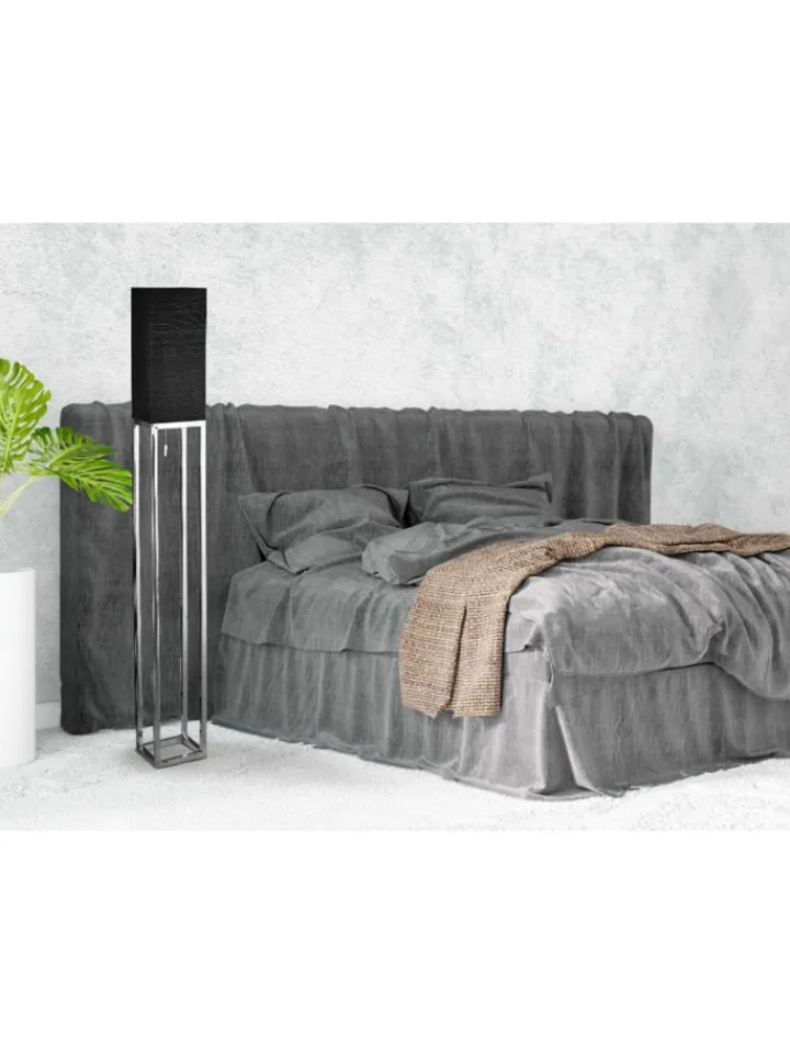 näve Stehleuchten<Stehleuchte "ALFA" in schwarz - (L)19 cm x (B)19 cm x (H)150.5 cm