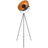 näve Stehleuchten<Stehleuchte "BERNICE" in schwarz-gold - (L)55 cm x (B)55 cm x (H)153 cm
