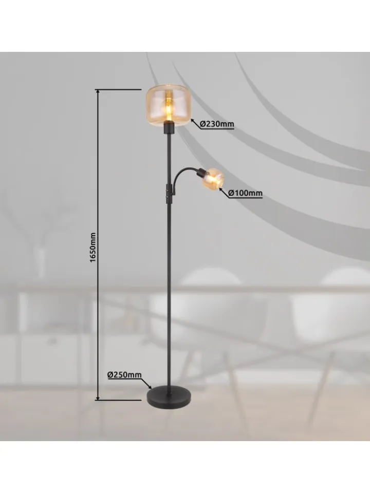 Globo lighting Stehleuchten<Stehleuchte "GIUSEPPE" in black