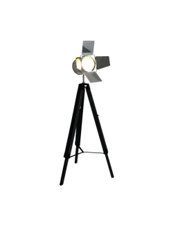 näve Stehleuchten<Stehleuchte "HOLLY" in schwarz - (L)56.5 cm x (B)56.5 cm x (H)100 cm