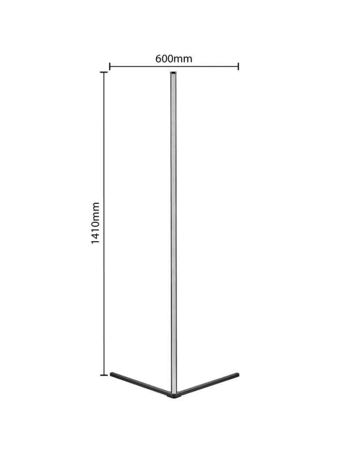 Reality Leuchten Stehleuchten<Stehleuchte LEVEL in schwarz
