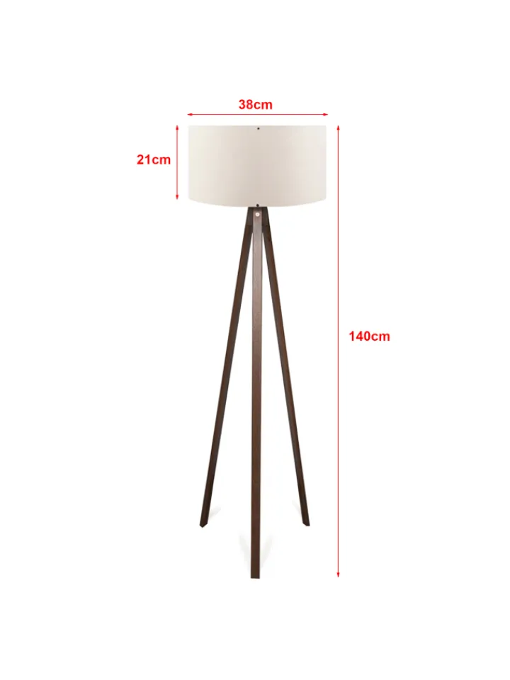 lux.pro Stehleuchten<Stehleuchte Newport in Creme (H)140cm (D)38cm