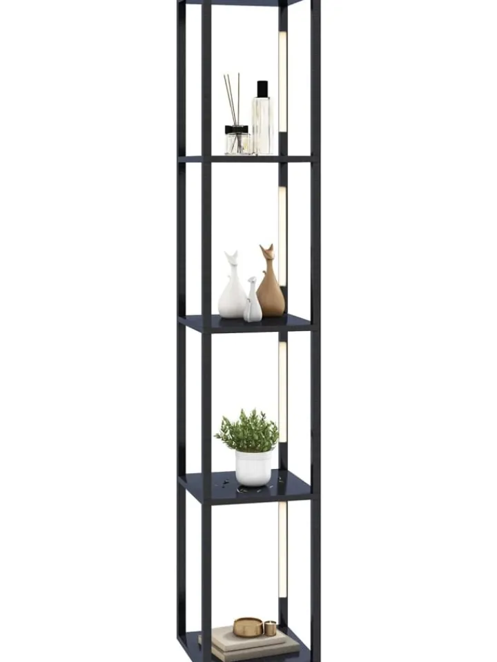 COSTWAY Stehleuchten<Stehleuchte Regal in Schwarz