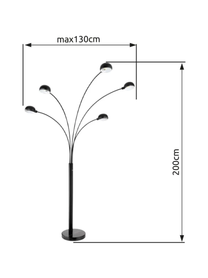 Globo lighting Stehleuchten<Stehleuchte "SEYMOUR" in black