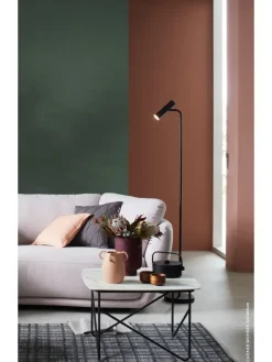 Schöner Wohnen Stehleuchten<Stehleuchte Stina in schwarz - (H) 154 cm x Ø 23 cm