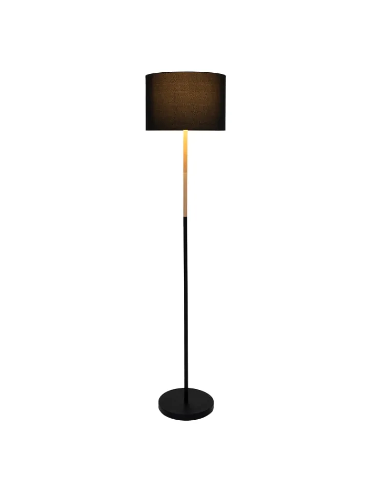 näve Stehleuchten<Stehleuchte "TESSILE" in schwarz - (L)36 cm x (B)36 cm x (H)150 cm