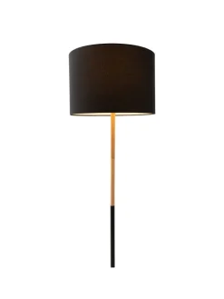näve Stehleuchten<Stehleuchte "TESSILE" in schwarz - (L)36 cm x (B)36 cm x (H)150 cm