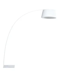 Beliani Stehleuchten<Stehleuchten BENUE in Weiß - (W) 50 x (H) 188 x (L) 50 cm