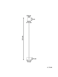 Beliani Stehleuchten<Stehleuchten GAVARRESA in Grün - (W) 15 x (H) 131 x (L) 15 cm