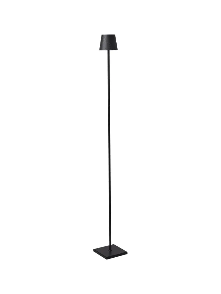 Beliani Stehleuchten<Stehleuchten GAVARRESA in Schwarz - (W) 15 x (H) 131 x (L) 15 cm