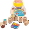 Goki Partyzubehör & -Dekoration<Stempel Wilde Tiere (8 Stempel) - 3 Jahren