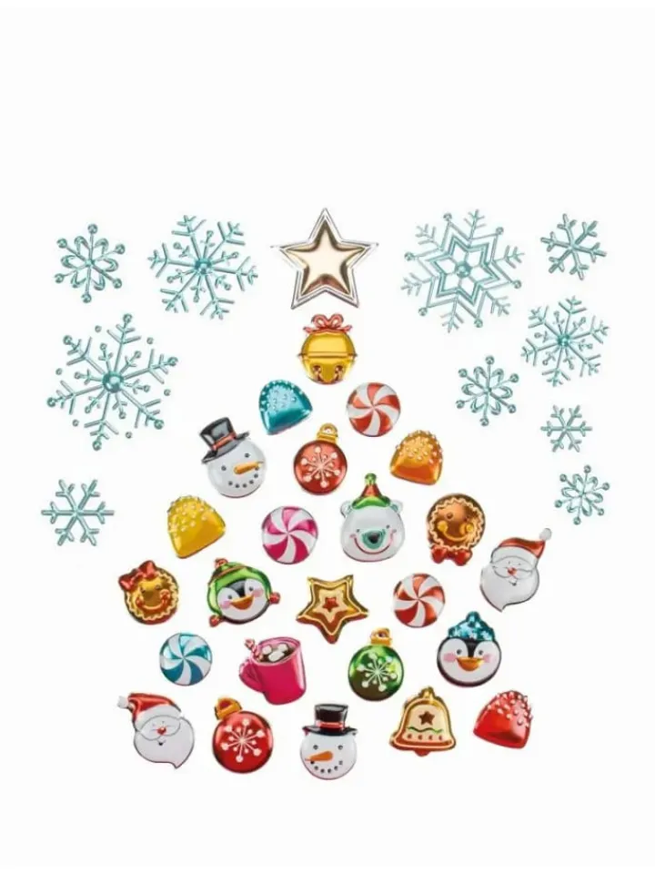 Trötsch Adventskalender<Sticker-Adventskalender | Metallic-Look, VE: 6