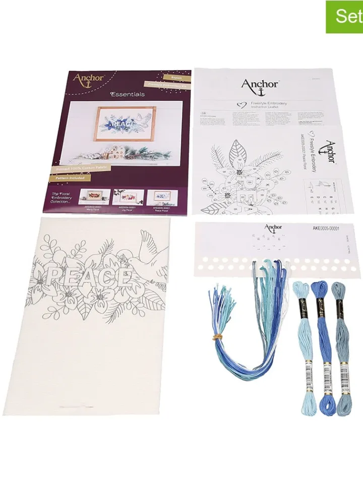 Anchor Kreativbedarf & Do-It-Yourself<Stick-Set "Peace" in Blau/ Weiß