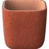 Blomus Aufbewahren & Servieren<Stiftebecher "Herba" in Braunrot - (B)10 x (H)10 x (T)10 cm