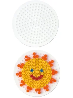 Hama Partyzubehör & -Dekoration<Stiftplatten-Set kleine Basics, weiß für Midi-Bügelperlen - ab 5 Jahren