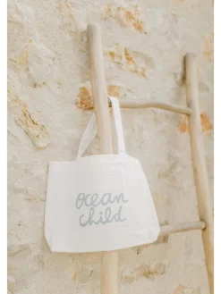leevje Einkaufstaschen & -Trolleys<Stoffbeutel ocean child' klein in white