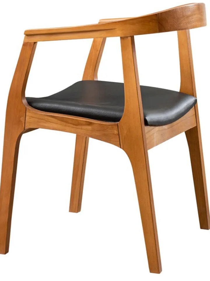 Evila Sitzmöbel<Stuhl "Albero" in Hellbraun/ Schwarz - (B)50 x (H)70 x (T)53 cm