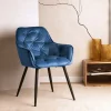 Homla Sitzmöbel<Stuhl ''Flossi'' in Dunkelblau - (B)57 x (H)84 x (T)63 cm