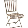 Novita Sitzmöbel<Stuhl "Iron Line" in Braun - (B)45 x (H)92 x (T)57 cm