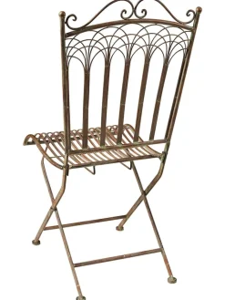 Novita Sitzmöbel<Stuhl "Iron Line" in Braun - (B)45 x (H)92 x (T)57 cm