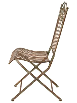 Novita Sitzmöbel<Stuhl "Iron Line" in Braun - (B)45 x (H)92 x (T)57 cm