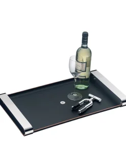 WMF Aufbewahren & Servieren<Tablett ''Club'' in Schwarz/ Silber - (L)54 x (B)32 cm