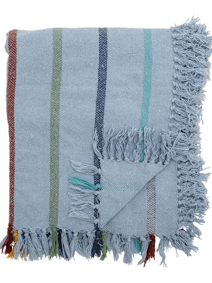 Bloomingville Wohndecken & Plaids<Tagesdecke ''Frey'' in Hellblau - (L)160 x (B)130 cm