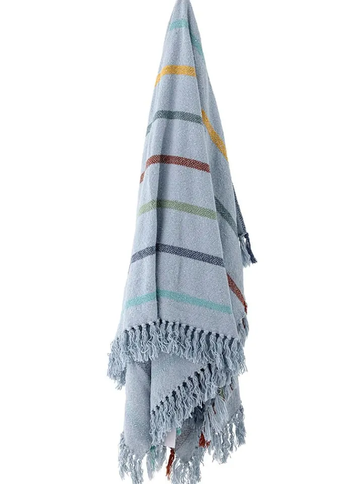 Bloomingville Wohndecken & Plaids<Tagesdecke ''Frey'' in Hellblau - (L)160 x (B)130 cm