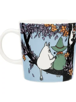 Moomin Gedeckter Tisch<Tasse "Friends Forever" in Hellblau/ Schwarz - 300 ml
