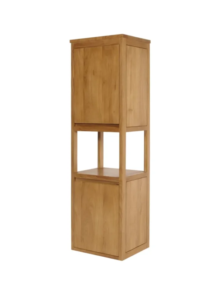 MCW Badmöbel<Teak-Hochschrank M71