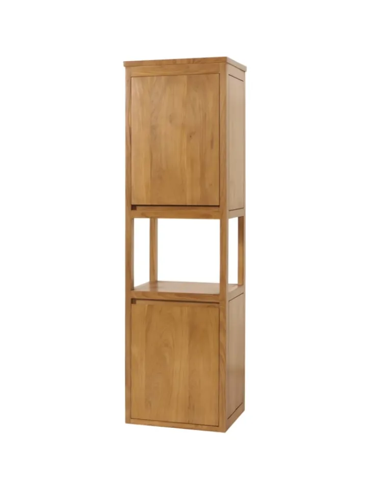 MCW Badmöbel<Teak-Hochschrank M71