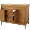 MCW Badmöbel<Teak-Waschbeckenunterschrank M74