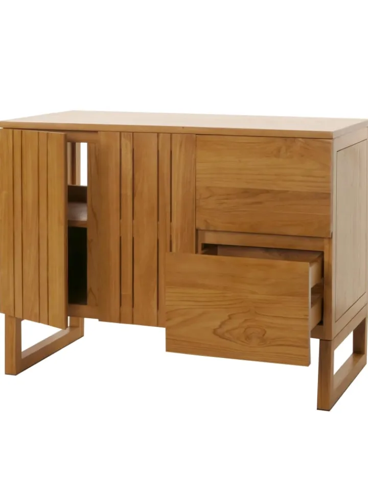MCW Badmöbel<Teak-Waschbeckenunterschrank M72