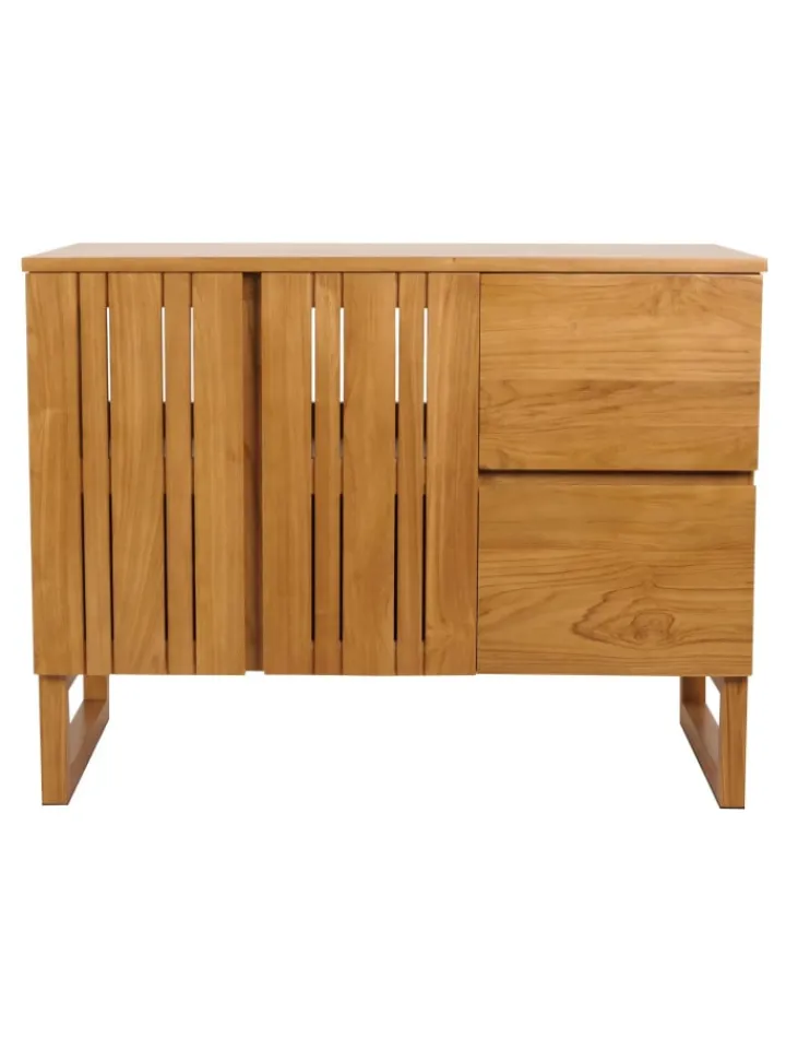 MCW Badmöbel<Teak-Waschbeckenunterschrank M72