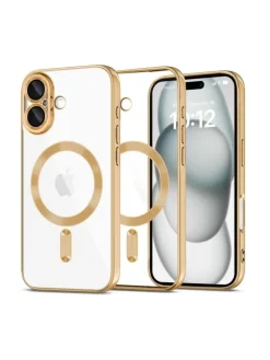 TechProtect Smartphones & Zubehör<Tech Protect Hülle Gold mit Magnetring iPhone 16 in Gelb