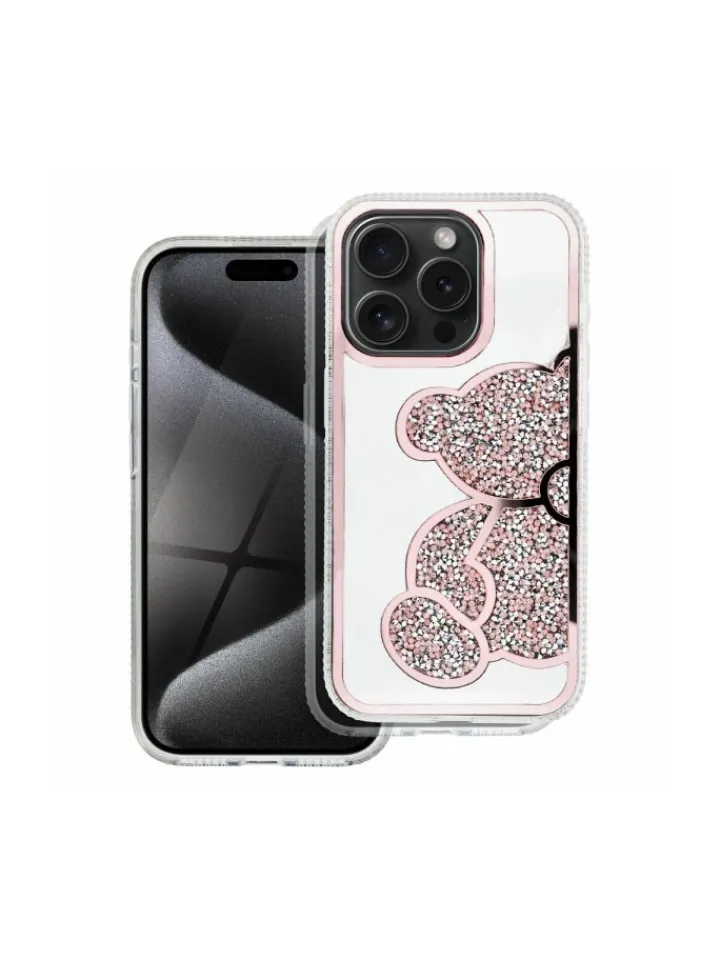 COFI 1453 Smartphones & Zubehör<Teddy Bear Handyhülle kompatibel mit iPhone 16 Pro Max Pink in Pink